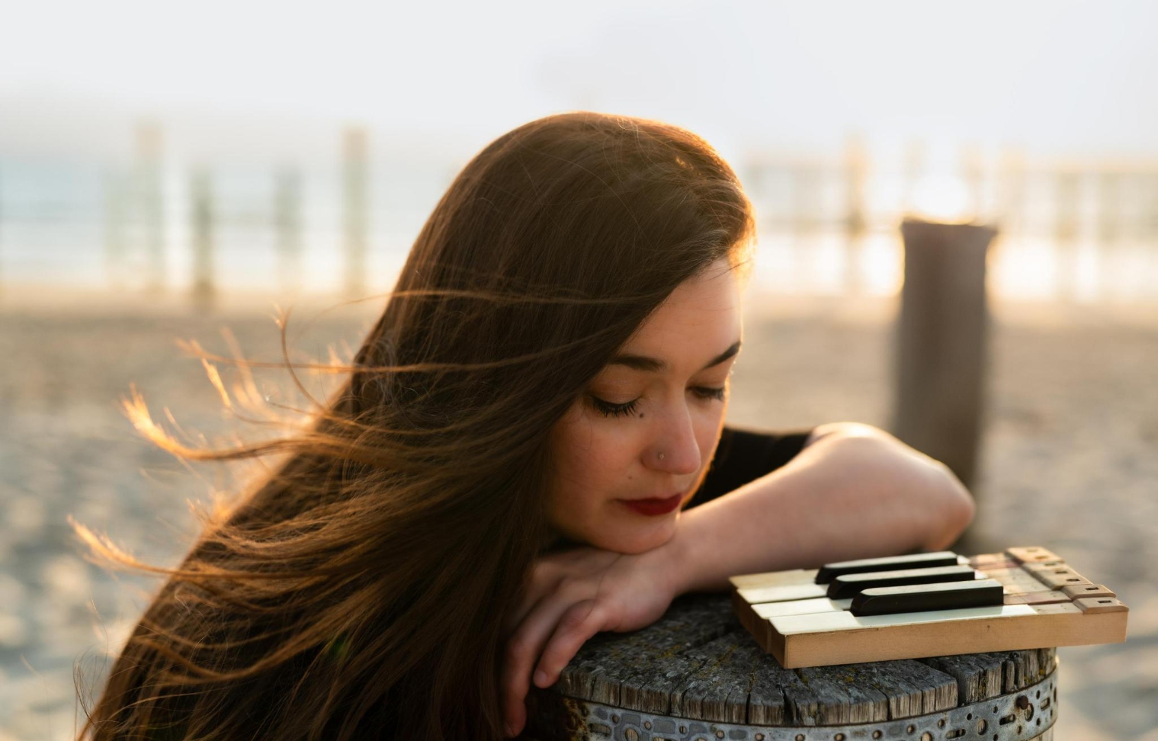 Heather Pinkham at golden hour outdoors